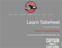 Tablet Screenshot of learntailwheel.com